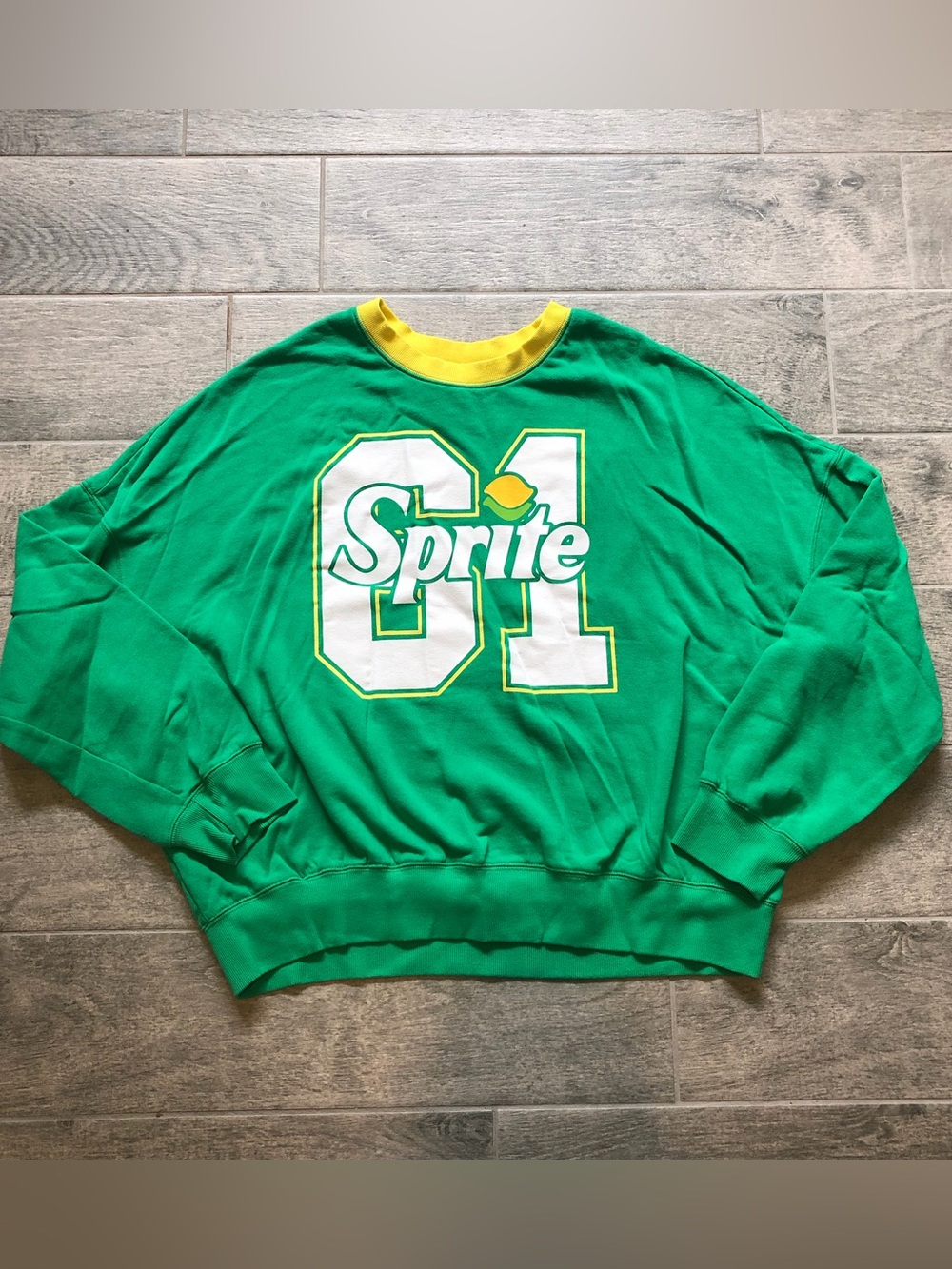Sprite Pop Soda Sweatshirt Pullover Green Cozy Sweater Women’s Size XXL